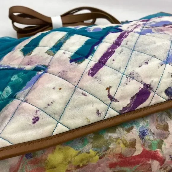 Chanel Watercolor Vintage Bag Graffiiti Tote Rare 2011 Shoulder Purse Rare CC - Picture 11 of 15